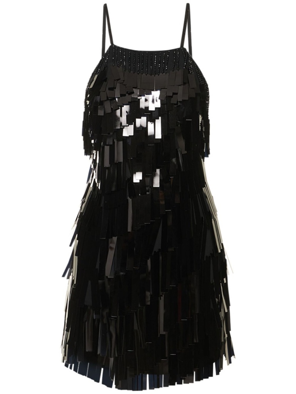 The Attico Black Sequin Fringe Mini Dress Size 2 $3500 Retail NWT - Picture 8 of 10